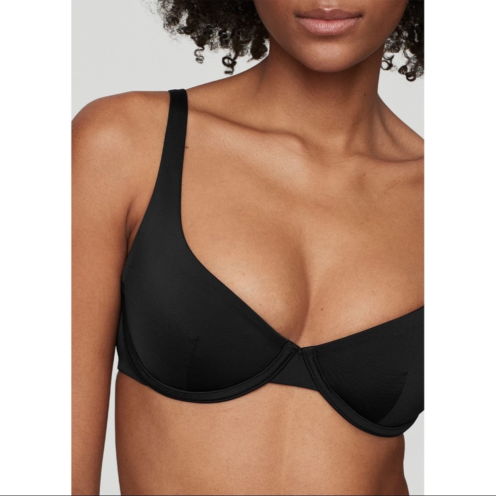 Cuup Swim The Scoop Top 34D (CUUP swim size 8) Black Brand New